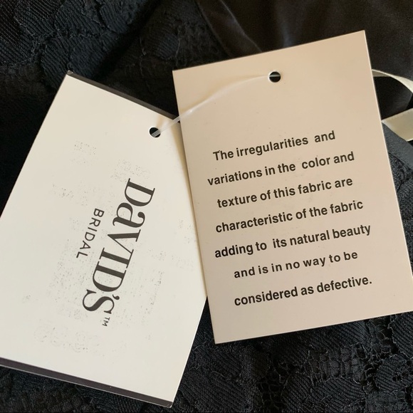 David’s Bridal NWT Short Sleeve Lace Chiffon Sz.12 - Picture 11 of 15